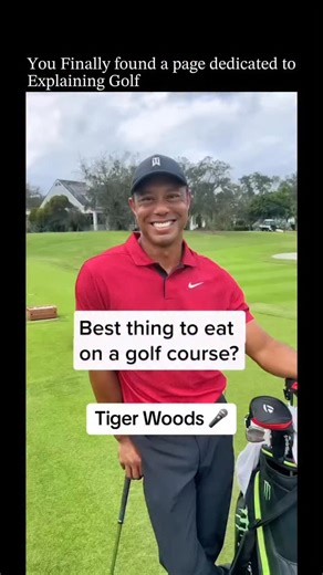 @explaining.golf | 𝗧𝗶𝗴𝗲𝗿 𝗪𝗼𝗼𝗱𝘀 𝗙𝗮𝘃𝗼𝗿𝗶𝘁𝗲 𝗢𝗻-𝗖𝗼𝘂𝗿𝘀𝗲 𝗦𝗻𝗮𝗰𝗸 👇 Tiger Woods has said that his go-to snack during tournaments is a simple peanut butter and banana... | Instagram