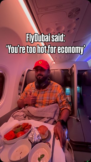 🇸​🇭​🇦​🇻​🇪​🇿​ 🇰​🇭​🇦​🇳 on Instagram: "Booked economy… upgraded to royalty ✈️ @flydubai really said “Ya habibi, sit in style!” and I being a brand marketing specialist replied “open for permanent upgrades and brand deals!” 😎 . . . . . . . . . #FlyDubai #MyDubai #BusinessClassVibes #ArabianGlowUp #TravelWithStyle #FlightUpgrade #Emirates #reels #Travel #Dubai #UAE #Flights #FlightReview #BusinessClass #travel"