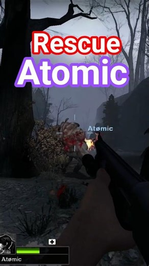 Tank Attack on Atomic 😂 | Left 4 Dead 2 Shorts