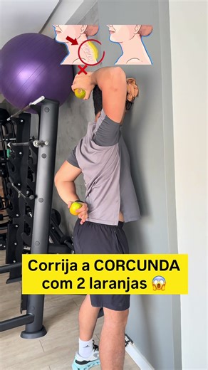 Corrija o calombo no pescoço treinando em casa! Com exercícios simples e práticos! #corcunda #postura #pilates #treinoemcasa #musculação