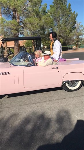 We did an event for a beautiful and big HOA community yesterday and this was sooo great..they had Donny drive in sitting up on a really pretty vintage pink T-Bird! Very awesome car! Love it! All in good fun! 😊 (...and the owner was very protective of the car, understandably!) | Donny Edwards Live!