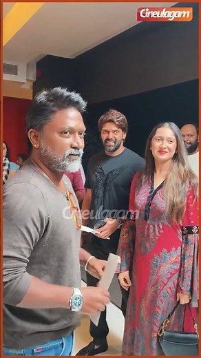 😍💝 #arya #sayyeshaa & #krishna at Mr. X Celebrity Premiere Show