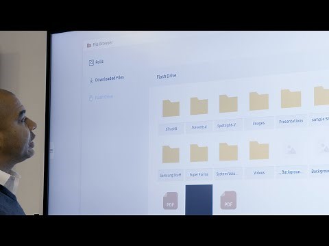 How to import from a USB on the Samsung Interactive Pro
