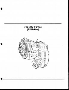 Fits Velvet Drive - 71C-72C V-drive All Ratios Transmission Service Repair Manual - Etsy Canada