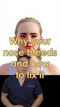 Why your nose bleeds and how to fix it 👃🐽 #medical #doctor #nurse Epistaxis