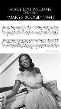Mary Lou Williams plays "Mary's Boogie" (1944) | Jazz piano solo #jazzshort #jazzpiano