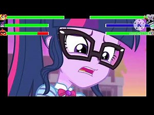 The Angry Birds Movie My Little Pony Equestria Girls Puasy Final Battle With Healthbars
