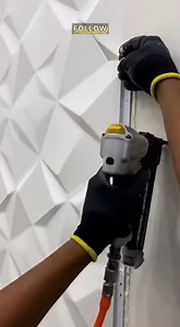 Installer Setting 3D Wall Panel with Stapler 🖼️ | Renovation Skill