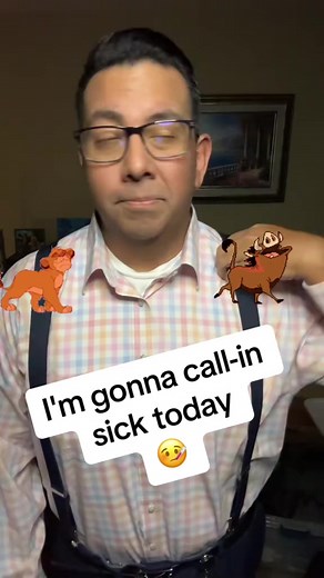 I'm gonna call in sick today! #reelsviral #reelsvideo #reelsinstagram #reelsfb #disney #parents #work #sick | ReubenE's Parodies