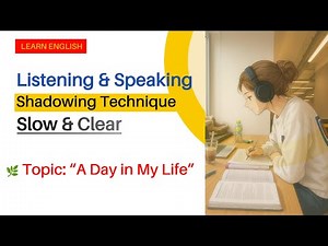 English Speaking Practice – Shadowing Exercise: Daily Routine Conversation