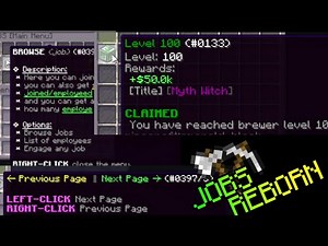 Jobs Reborn | Minecraft Plugin
