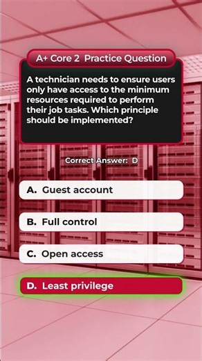 CompTIA A+ Core 2 Practice Question: Think You Can Get This Right? 🤔