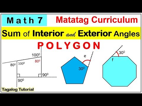MATH 7 Sum of Interior angles and Exterior angles of a polygon #matatag #math7matatag #polygon