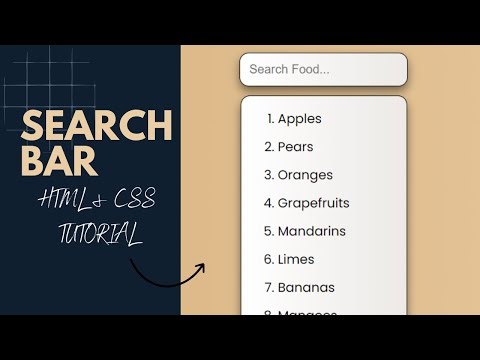 How to make a Simple Search Bar with HTML, CSS and JS | Tutorial