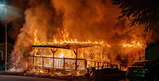Crews battle Warwick Township mobile home fire