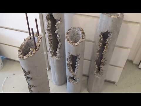 Betonsäule zum bepflanzen