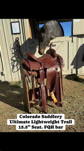 🧡This sweet saddle is light in weight but heavy in quality, like all of our saddles it’s made from American-sourced leather from USA ranches 🇺🇸 👉Find it and more at https://www.coloradosaddlery.com/collections/trail-pleasure/products/ultimate-lightweight-trail-15-5 ‼️Colorado Saddlery is open Saturdays at our Castle Rock location at Bell Mountain Ranch #trailride #trailriding #MadeInUSA | Colorado Saddlery Co.