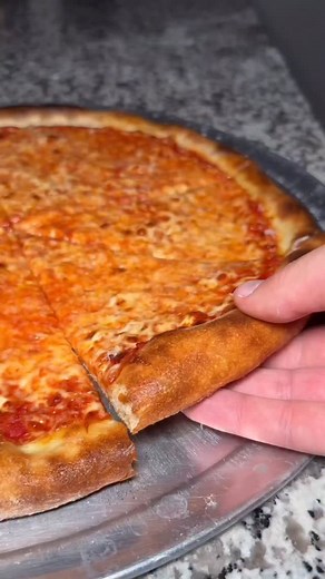 same day dough recipe coming soon 🍕 baked this pie in my apartment oven at 550°F on a @bakingsteel for roughly ~7-8 mins (use code “ECHO” for 10% off baking steel - link in bio for my full at-home pizza setup) 🔥 • 380g dough ball stretched to 16 inches • 12 hour ferment (6 balled 6 bulk) • 63% hydration 💦 • .175% instant dry yeast •2.5% salt •2% oil •1% sugar • @muttipomodorousa tomatoes 🥫 • @kingarthurbaking AP flour 🌾 • hand shredded blend of whole milk & part skim mozzarellas 🧀 #pizza #