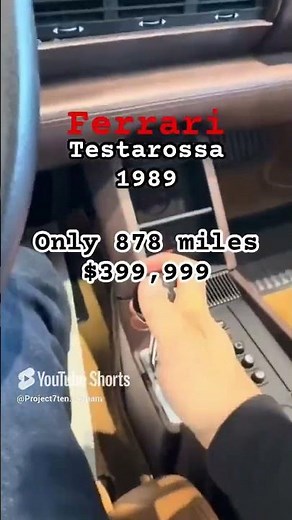 [for sale] 1989 Ferrari Testarossa, now available for sale at $399,999! With only 878 original miles