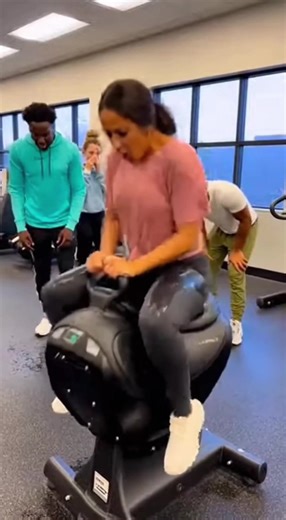 Runaway Mechanical Car Causes Laughter in Gym