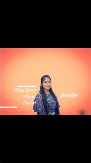 Bible Story About David By Jennifer