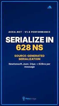 Source-generated Akka.NET serialization (sub-microsecond) #akkadotnet #dotnet #rosyln