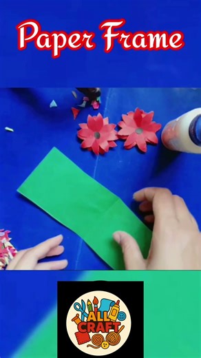 How to Make Paper Frame | DIY Frame From Chart Paper | Easy Home Decor Idea #paperframe #diy #short