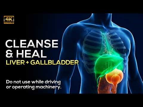 Liver & Gallbladder Healing Frequency | Detox & Bile Flow Sound Therapy (No Ads Binaural Beats)