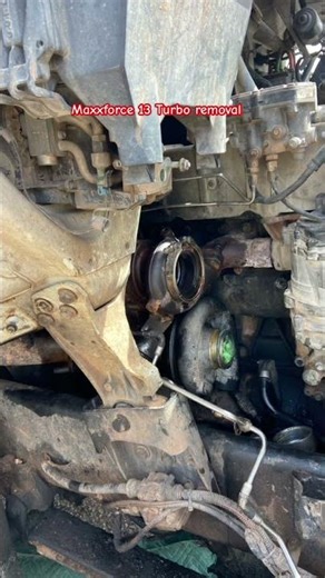 International Maxxforce 13 Turbo removal.