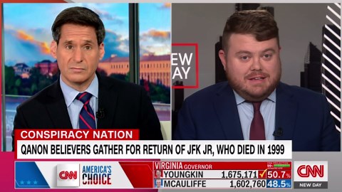 QAnon believers gathered to see something physically impossible