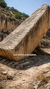 WHY Did Ancient Builders Abandon the Baalbek Stone? This stone was never meant to stay here. It was carved with precision. Shaped for movement. Prepared for transport. Yet it still lies in the quarry — tilted, unfinished, and completely unmoved. The Stone of the Pregnant Woman weighs over a thousand tons, making it one of the largest stones ever cut by ancient builders. So why was it prepared… but never taken? 👇 Limit reached — or purpose changed? 🌀 Visual reconstruction created for educationa
