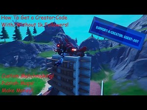 How To Get a Creator Code in Fortnite With/Without 1k Followers!