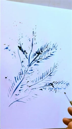 #shorts Drawing different objects using the monotype technique #painting #art #painting #drawing