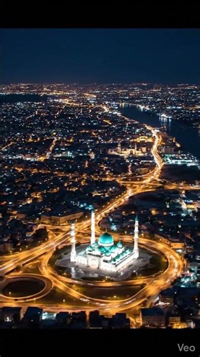 Aerial view baghdad city lights #shorts #iran #israel #anerica