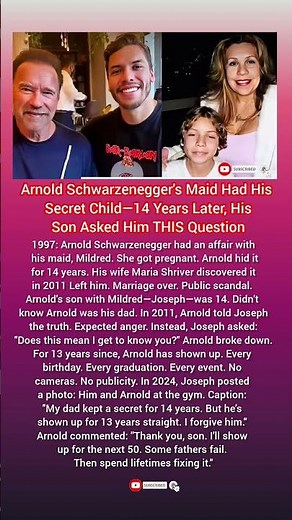 The Secret Son Arnold Schwarzenegger Hid for 14 Years 🤯