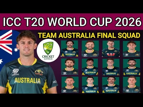 Icc T20 World Cup 2026 | Team Australia Final Squad | Australia Team Squad For T20 World Cup 2026