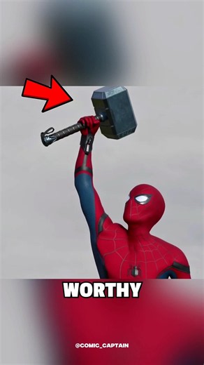 Is Spider-Man Worthy to Lift Mjolnir? #spiderman