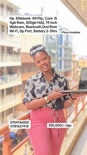 Hp Proobook 8470b Intel Core i5 4gb Ram 500gb Storage 14 inches Screen Webcam Wi-Fi Fingerprint Bluetooth Dvd Rom Bluetooth Dp Port Battery 2-3hrs #kampala #executive #ugandatiktok
