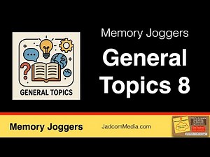 Gentle Recall™️ Volume 11: General Topics 8 Formerly Memory Joggers)