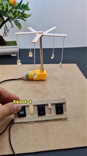 flying swing | #dcmotor #dcman #teach #experiment #amusementpark #flyingswing