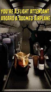 You're a flight attendant aboard a doomed airplane in indie horror game, Night Plane