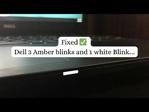 (Fixed ✅) Dell 3 Amber(Yellow) light blinking and 1 white blinking on charger indicator