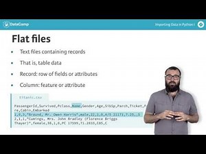 Importing flat files with Python