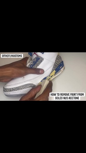 How to Remove Paint from Sneaker Soles Without Acetone