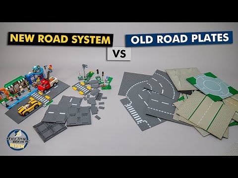 LEGO City road plates vs the new road system with 60304 & 60306