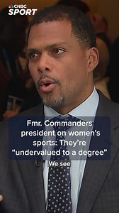 Former Washington Commanders President Jason Wright, who is now managing partner and head of investments at Ariel Project Level, told CNBC Sport that women's sports are "undervalued to a degree." Watch the full interview — and sign up for the CNBC Sport newsletter — here: cnb.cx/439St7s | CNBC