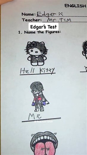 Teacher Tim on Instagram: "Grading my student Edgar’s test #asmr #school #test #quiz #teacher #professor"