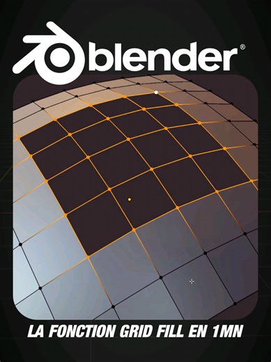 Mise à jour de la fonction Grid Fill dans Blender 4.5