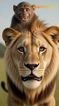 Monkey vs Lion – Funniest 3D 8K Ultra Comedy Scene | “Mujhe Bachao!” | Hyper Realistic Animation