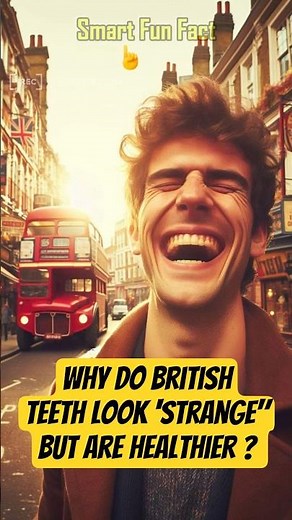 Why Do British Teeth Look "Strange" But Are Healthier..? #shorts #facts #story #history